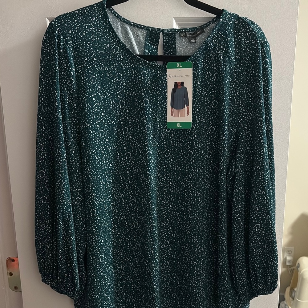 Women's Green Patterned Top